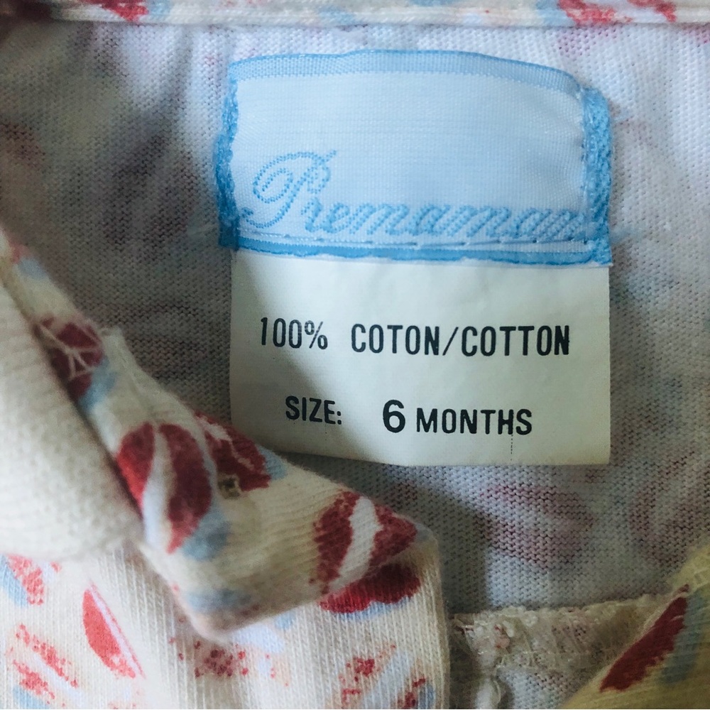 Vintage French preppy baby bundle Premaman romper & safari jacket unisex - Picture 6 of 8